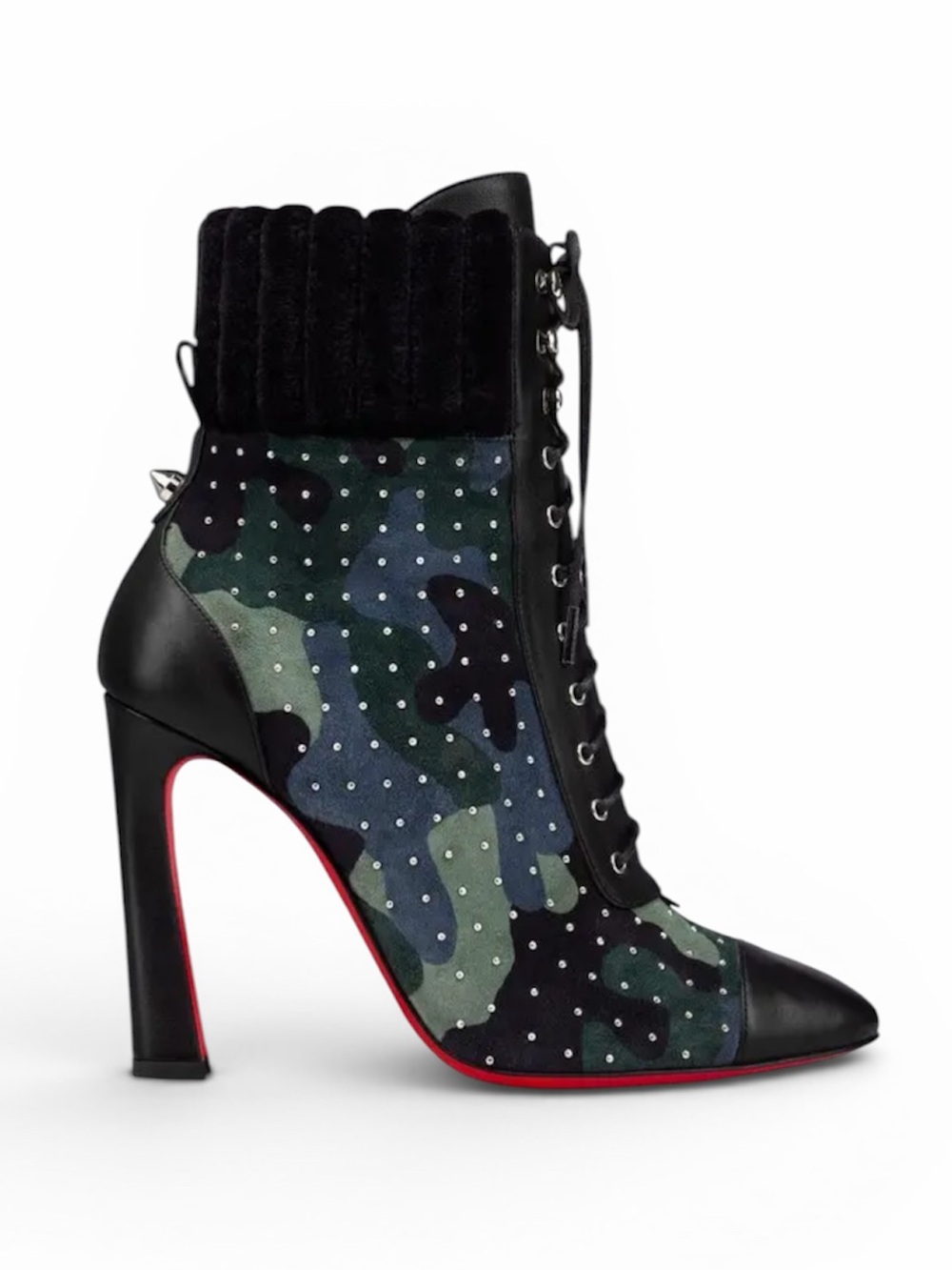 Christian Louboutin Dakita Camo
Plume Crystal accent booties RETAIL
1995